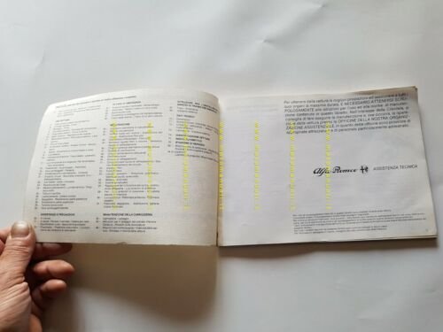 Alfa Romeo 33 1.8 TD 1987 manuale uso manutenzione libretto …