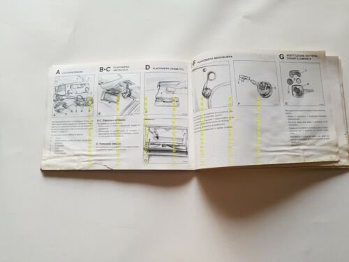 Alfa Romeo 33 1.8 TD 1987 manuale uso manutenzione libretto …