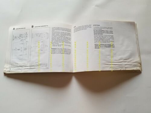 Alfa Romeo 33 1.8 TD 1987 manuale uso manutenzione libretto …