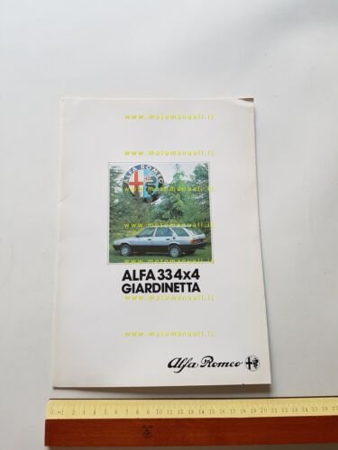 Alfa Romeo 33 Giardinetta 4x4 1984 depliant originale italiano