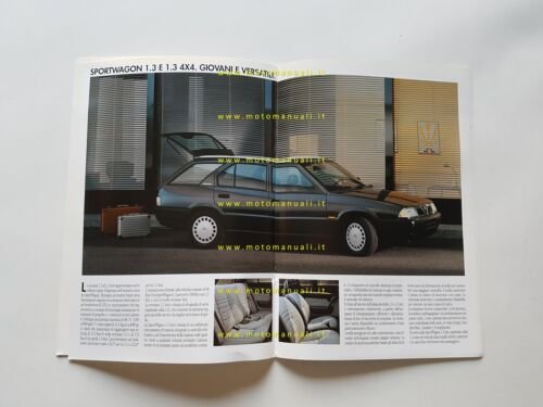 Alfa Romeo 33 Sportwagon modelli 1990 depliant originale italiano