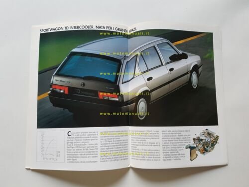 Alfa Romeo 33 Sportwagon modelli 1990 depliant originale italiano