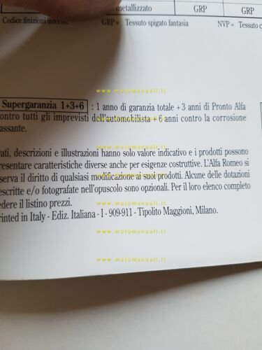 Alfa Romeo 33 Sportwagon modelli 1990 depliant originale italiano