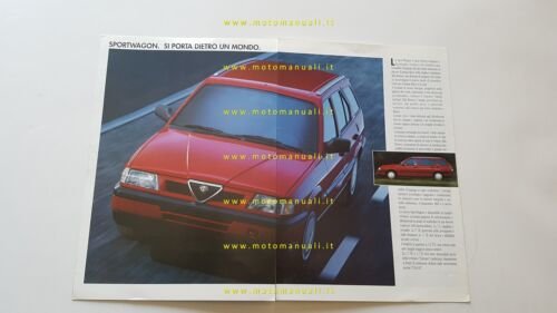 Alfa Romeo 33 Sportwagon modelli 1990 depliant originale italiano