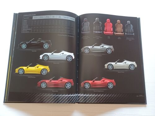 ALFA ROMEO 4C Spider 2016 depliant originale italiano