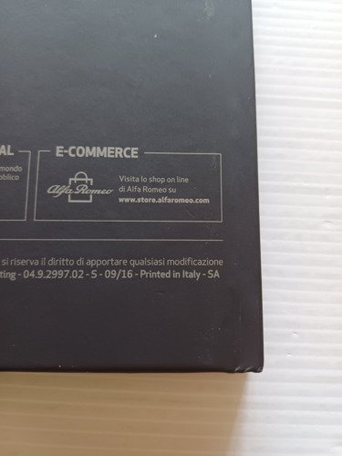 ALFA ROMEO 4C Spider 2016 depliant originale italiano