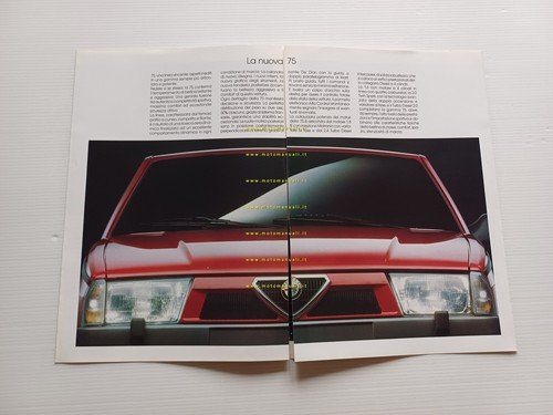 Alfa Romeo 75 modelli 1988 depliant italiano originale