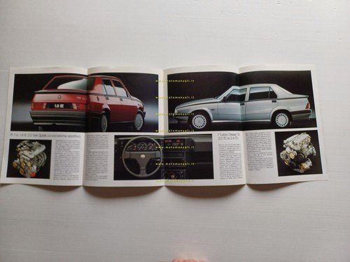 Alfa Romeo 75 modelli 1988 depliant italiano originale