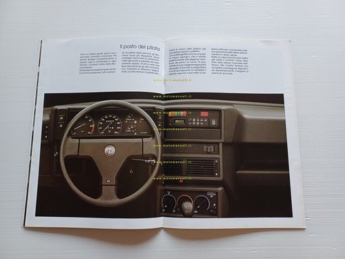 Alfa Romeo 75 tutti modelli 1991 depliant italiano originale