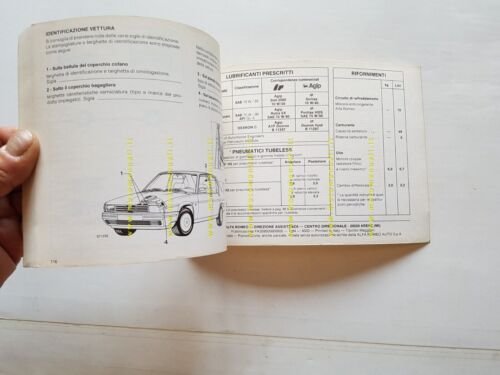 Alfa Romeo 90 2.5 IE Quadrifoglio 1984 manuale uso manutenzione …