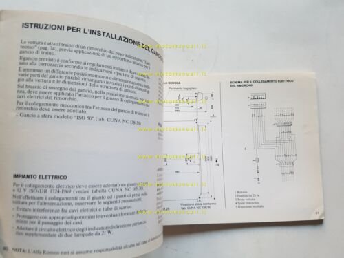 Alfa Romeo Alfa 6 1983 manuale uso manutenzione libretto istruzioni …