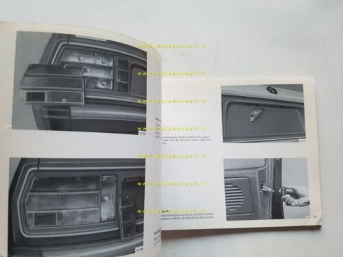 Alfa Romeo Alfa 6 1983 manuale uso manutenzione libretto istruzioni …