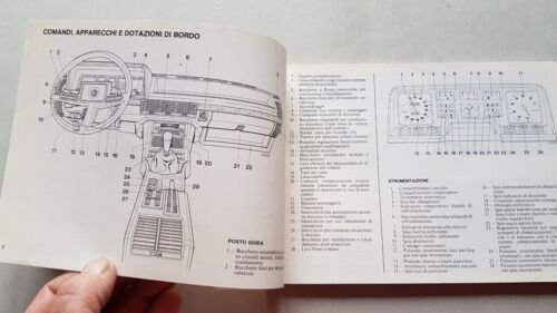 Alfa Romeo Alfa 6 2.5 1983 manuale uso originale owner's …