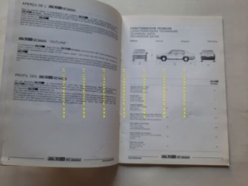 Alfa Romeo Alfa 90 6V Iniezione 1985 Product Bulletin manuale …