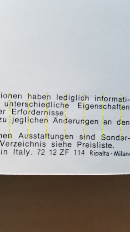 Alfa Romeo Alfasud 1972 depliant originale TEDESCO Text auf Deutsch …