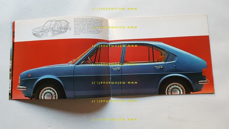 Alfa Romeo Alfasud 1972 depliant originale TEDESCO Text auf Deutsch …
