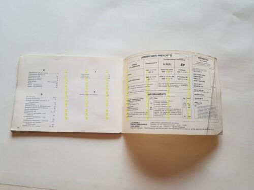 Alfa Romeo Alfasud Sprint 1984 manuale uso manutenzione libretto originale
