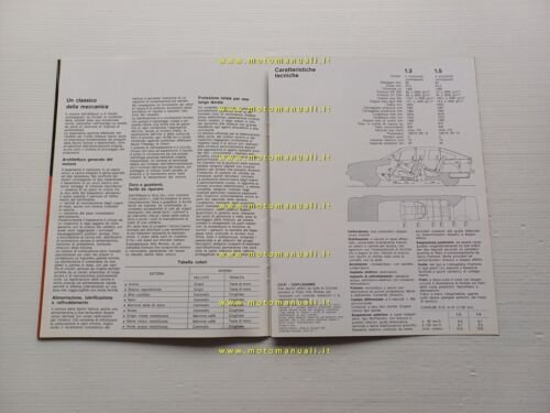 Alfa Romeo Alfasud Sprint Veloce 1.5 1982 depliant originale ITALIANO