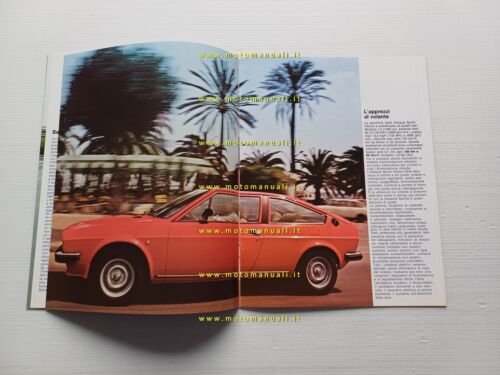 Alfa Romeo Alfasud Sprint Veloce 1.5 1982 depliant originale ITALIANO
