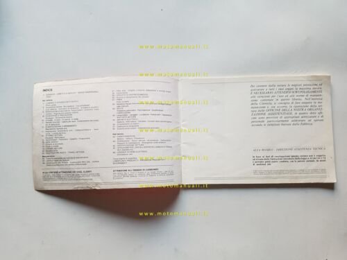 Alfa Romeo Alfasud Sprint Veloce 1980 manuale uso manutenzione originale