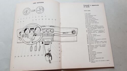 Alfa Romeo Alfasud TI 1973 manuale uso originale owner's manual