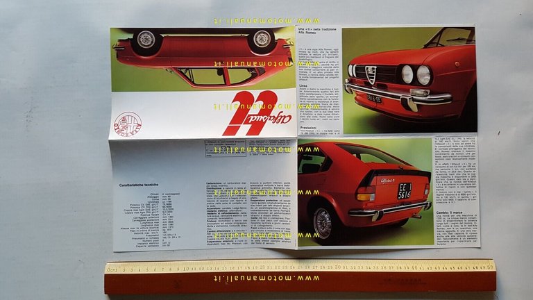 Alfa Romeo Alfasud TI depliant originale italiano