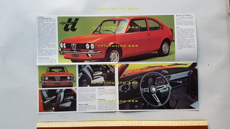 Alfa Romeo Alfasud TI depliant originale italiano