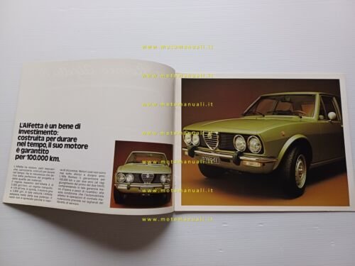 Alfa Romeo Alfetta 1.6 - 1.8 1977 depliant italiano originale …