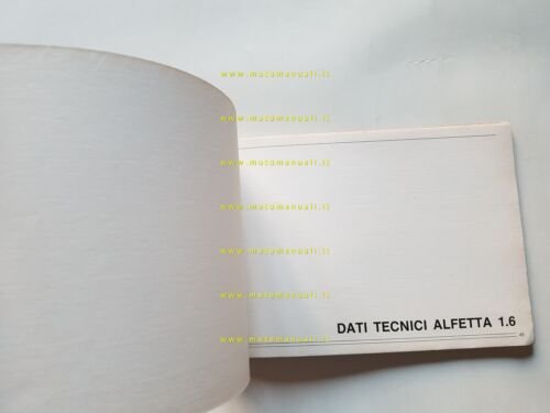 Alfa Romeo Alfetta 1.6 - 1.8 1977 manuale uso manutenzione …