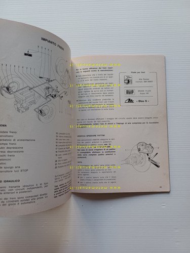 Alfa Romeo Alfetta 1.8 1972 manuale uso manutenzione libretto originale