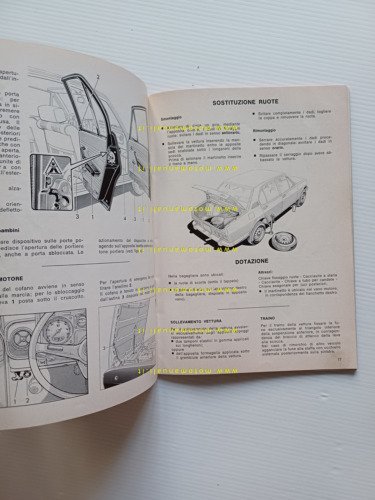 Alfa Romeo Alfetta 1.8 1972 manuale uso manutenzione libretto originale