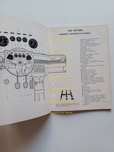 Alfa Romeo Alfetta 1.8 1972 manuale uso manutenzione libretto originale