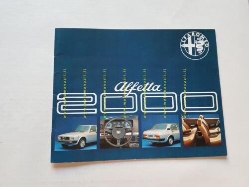 Alfa Romeo Alfetta 2000 1977 depliant originale