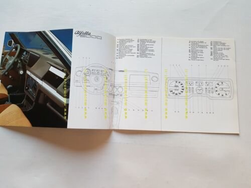 Alfa Romeo Alfetta 2000 1977 depliant originale