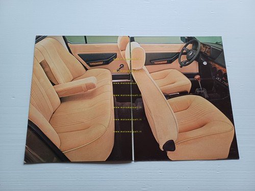 Alfa Romeo Alfetta 2000 Turbo Diesel 1980 depliant italiano originale