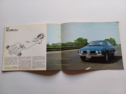 Alfa Romeo Alfetta GT 1.6 - GTV 2.0 1977 depliant …