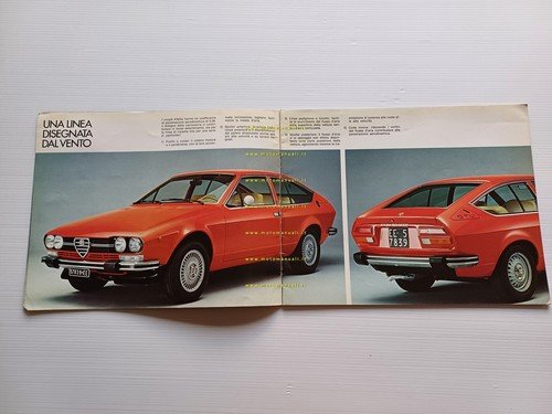 Alfa Romeo Alfetta GT 1.6 - GTV 2.0 1977 depliant …