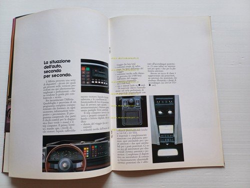 Alfa Romeo Alfetta modelli 1984 depliant italiano originale