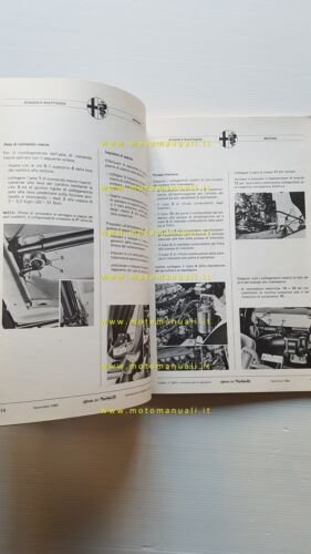 Alfa Romeo Alfetta Turbo D 1980 manuale officina MOTORE originale
