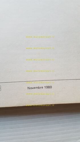 Alfa Romeo Alfetta Turbo D 1980 manuale officina MOTORE originale