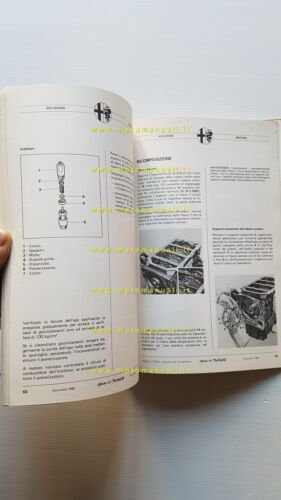 Alfa Romeo Alfetta Turbo D 1980 manuale officina MOTORE originale