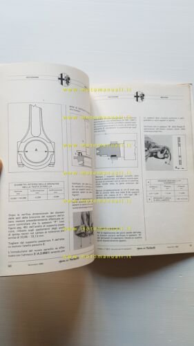 Alfa Romeo Alfetta Turbo D 1980 manuale officina MOTORE originale