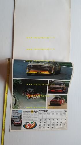 Alfa Romeo calendario 1978 italiano originale auto no brochure