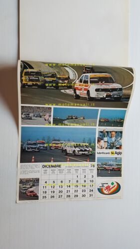 Alfa Romeo calendario 1978 italiano originale auto no brochure