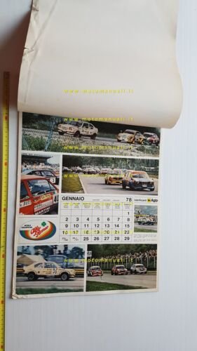 Alfa Romeo calendario 1978 italiano originale auto no brochure