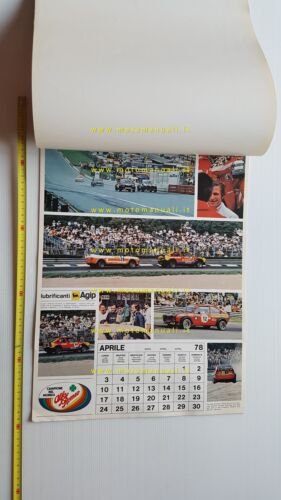 Alfa Romeo calendario 1978 italiano originale auto no brochure