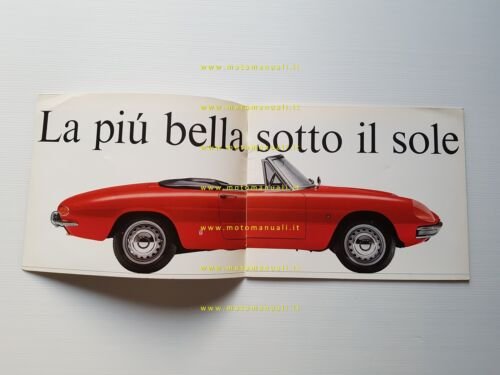 Alfa Romeo Duetto 1750 Spider Veloce coda tonda 1969 depliant …