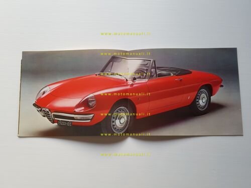 Alfa Romeo Duetto 1750 Spider Veloce coda tonda 1969 depliant …