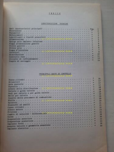 Alfa Romeo F 12 Diesel 1973 manuale officina caratteristiche tecniche …