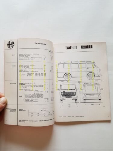 Alfa Romeo F12 -F11 1981 manuale uso manutenzione libretto originale